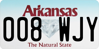AR license plate 008WJY