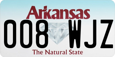 AR license plate 008WJZ