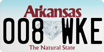 AR license plate 008WKE