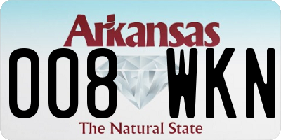 AR license plate 008WKN