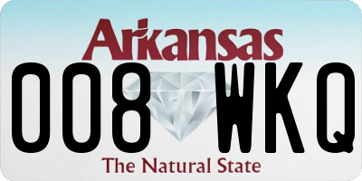 AR license plate 008WKQ