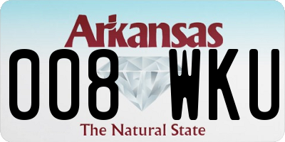 AR license plate 008WKU