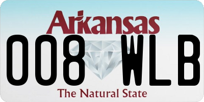 AR license plate 008WLB