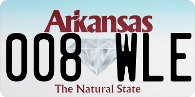 AR license plate 008WLE