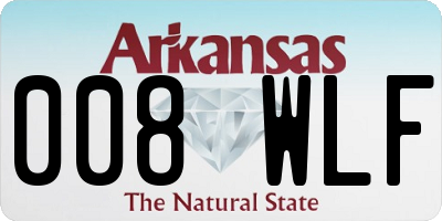 AR license plate 008WLF