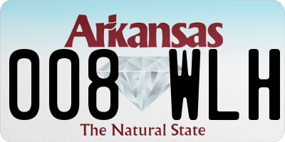 AR license plate 008WLH