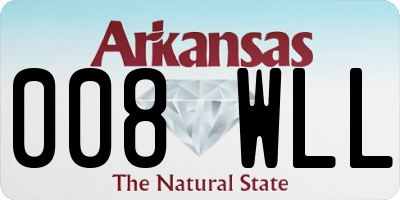 AR license plate 008WLL