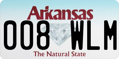 AR license plate 008WLM