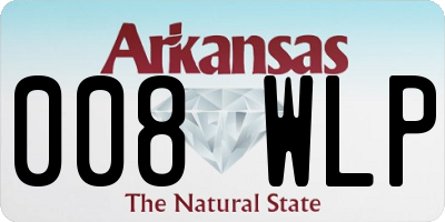 AR license plate 008WLP