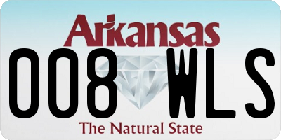 AR license plate 008WLS