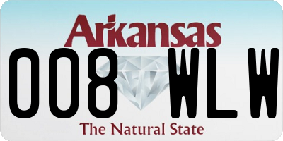 AR license plate 008WLW