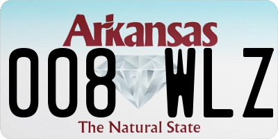 AR license plate 008WLZ