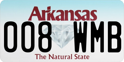 AR license plate 008WMB