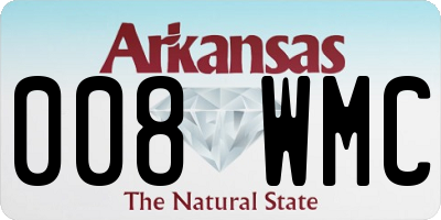 AR license plate 008WMC