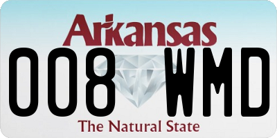 AR license plate 008WMD