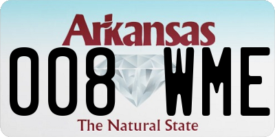 AR license plate 008WME