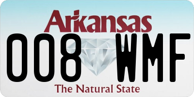 AR license plate 008WMF