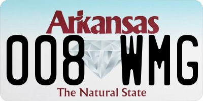 AR license plate 008WMG