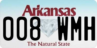 AR license plate 008WMH