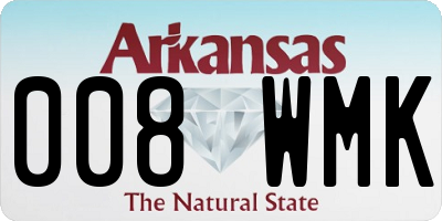 AR license plate 008WMK