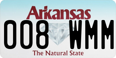 AR license plate 008WMM
