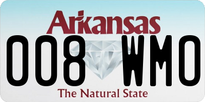 AR license plate 008WMO