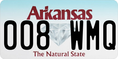 AR license plate 008WMQ