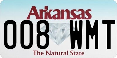 AR license plate 008WMT
