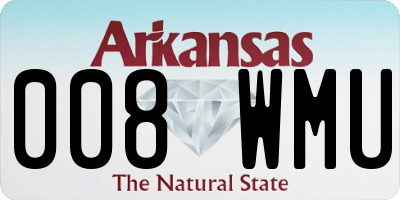 AR license plate 008WMU