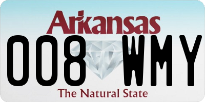 AR license plate 008WMY