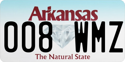 AR license plate 008WMZ