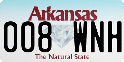 AR license plate 008WNH