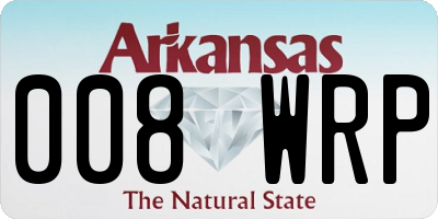 AR license plate 008WRP