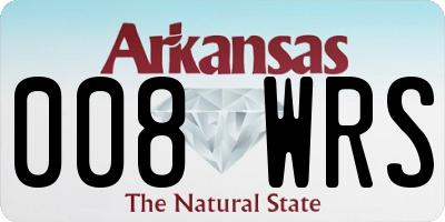 AR license plate 008WRS