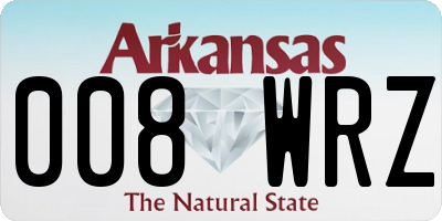 AR license plate 008WRZ