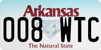 AR license plate 008WTC