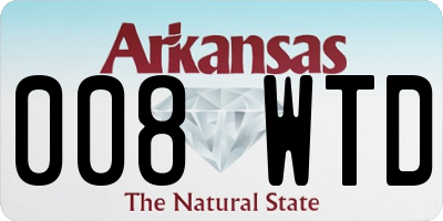 AR license plate 008WTD