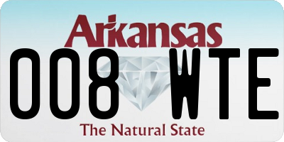 AR license plate 008WTE