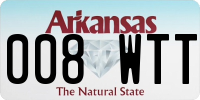 AR license plate 008WTT