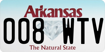 AR license plate 008WTV