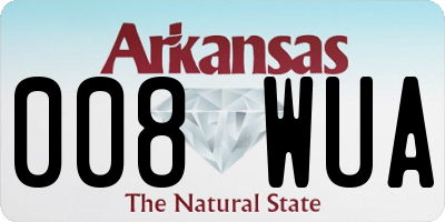 AR license plate 008WUA