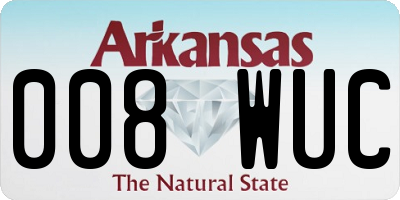 AR license plate 008WUC