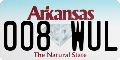 AR license plate 008WUL