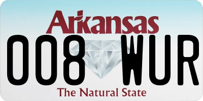 AR license plate 008WUR