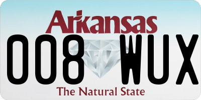 AR license plate 008WUX