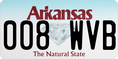 AR license plate 008WVB