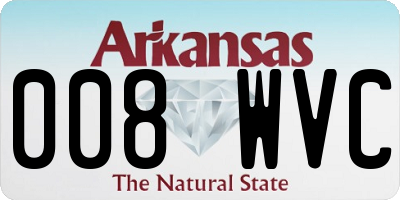 AR license plate 008WVC