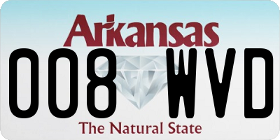 AR license plate 008WVD