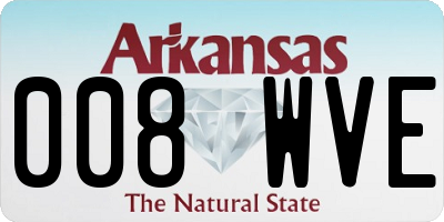 AR license plate 008WVE