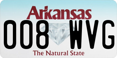 AR license plate 008WVG